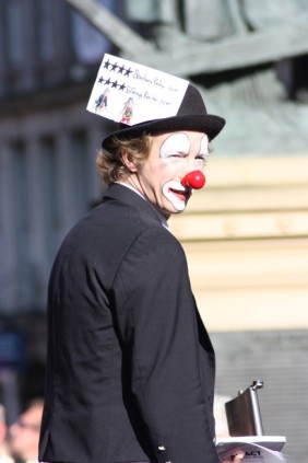 clown per strada
